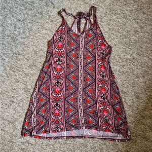 Billabong Patterned pink and purple Mini  Sun Dress